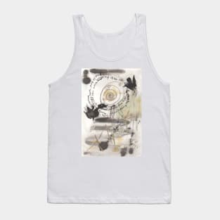 Nesting Crows in winter, birds in their nest Tank Top